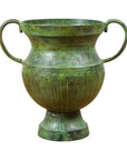 Contemporary Classical Style Urn with Verde Patina, Large Handles and Gadroons-1. Asian & Chinese Furniture, Art, Antiques, Vintage Home Décor for sale at FEA Home