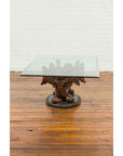 Bronze Looking to the Heavens Double Cherub Coffee Table Base with Dark Patina-5. Asian & Chinese Furniture, Art, Antiques, Vintage Home Décor for sale at FEA Home