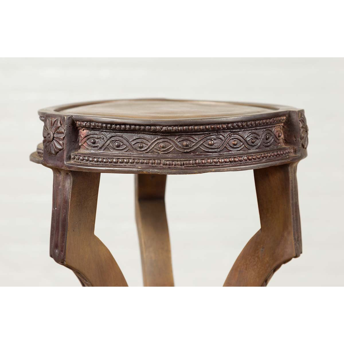 20th Century Bronze Lion Paws Pedestal-10. Asian & Chinese Furniture, Art, Antiques, Vintage Home Décor for sale at FEA Home