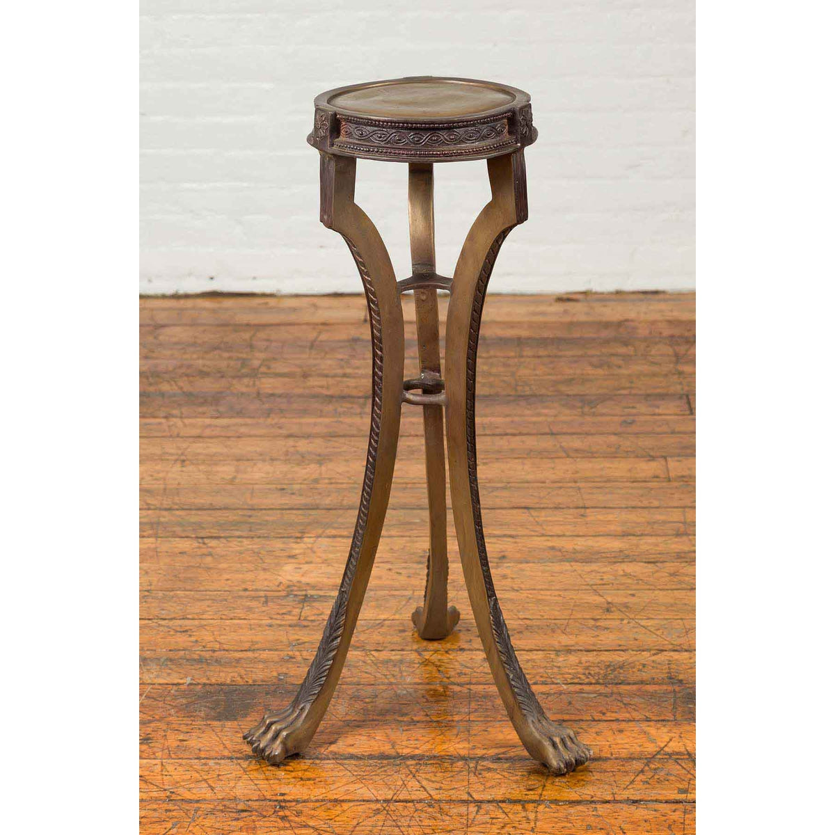 20th Century Bronze Lion Paws Pedestal-4. Asian & Chinese Furniture, Art, Antiques, Vintage Home Décor for sale at FEA Home