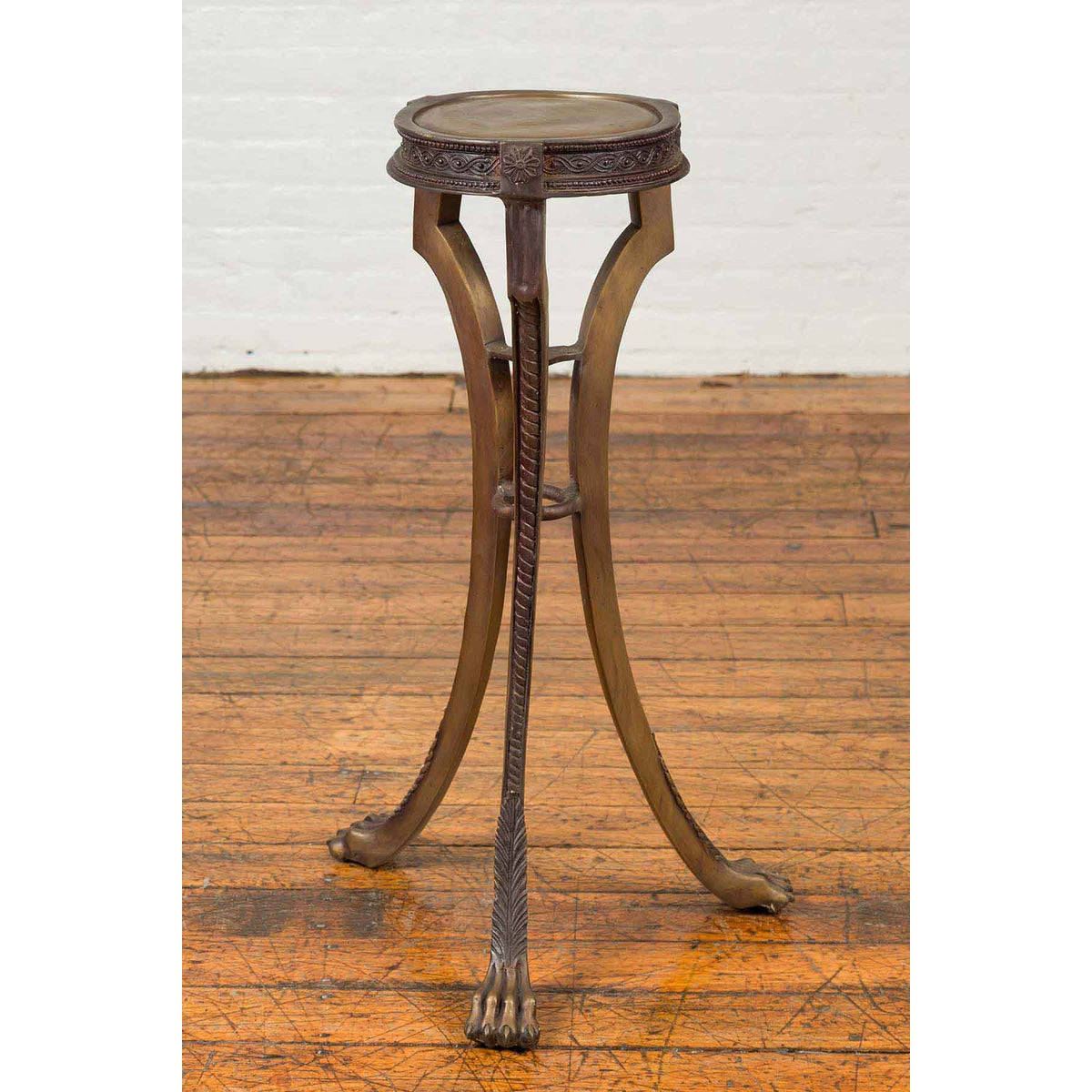 20th Century Bronze Lion Paws Pedestal-5. Asian & Chinese Furniture, Art, Antiques, Vintage Home Décor for sale at FEA Home