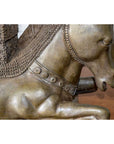 Silver Bronze 2-Headed Horse-3. Asian & Chinese Furniture, Art, Antiques, Vintage Home Décor for sale at FEA Home