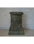 Lost Wax Cast Bronze Pedestal with Fluted Column and Palmette Motifs-13. Asian & Chinese Furniture, Art, Antiques, Vintage Home Décor for sale at FEA Home