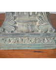 Lost Wax Cast Bronze Pedestal with Fluted Column and Palmette Motifs-9. Asian & Chinese Furniture, Art, Antiques, Vintage Home Décor for sale at FEA Home