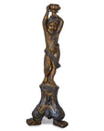 Cherub Holding An Urn Bronze Candleholder-1. Asian & Chinese Furniture, Art, Antiques, Vintage Home Décor for sale at FEA Home