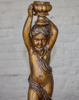 Cherub Holding An Urn Bronze Candleholder-3. Asian & Chinese Furniture, Art, Antiques, Vintage Home Décor for sale at FEA Home