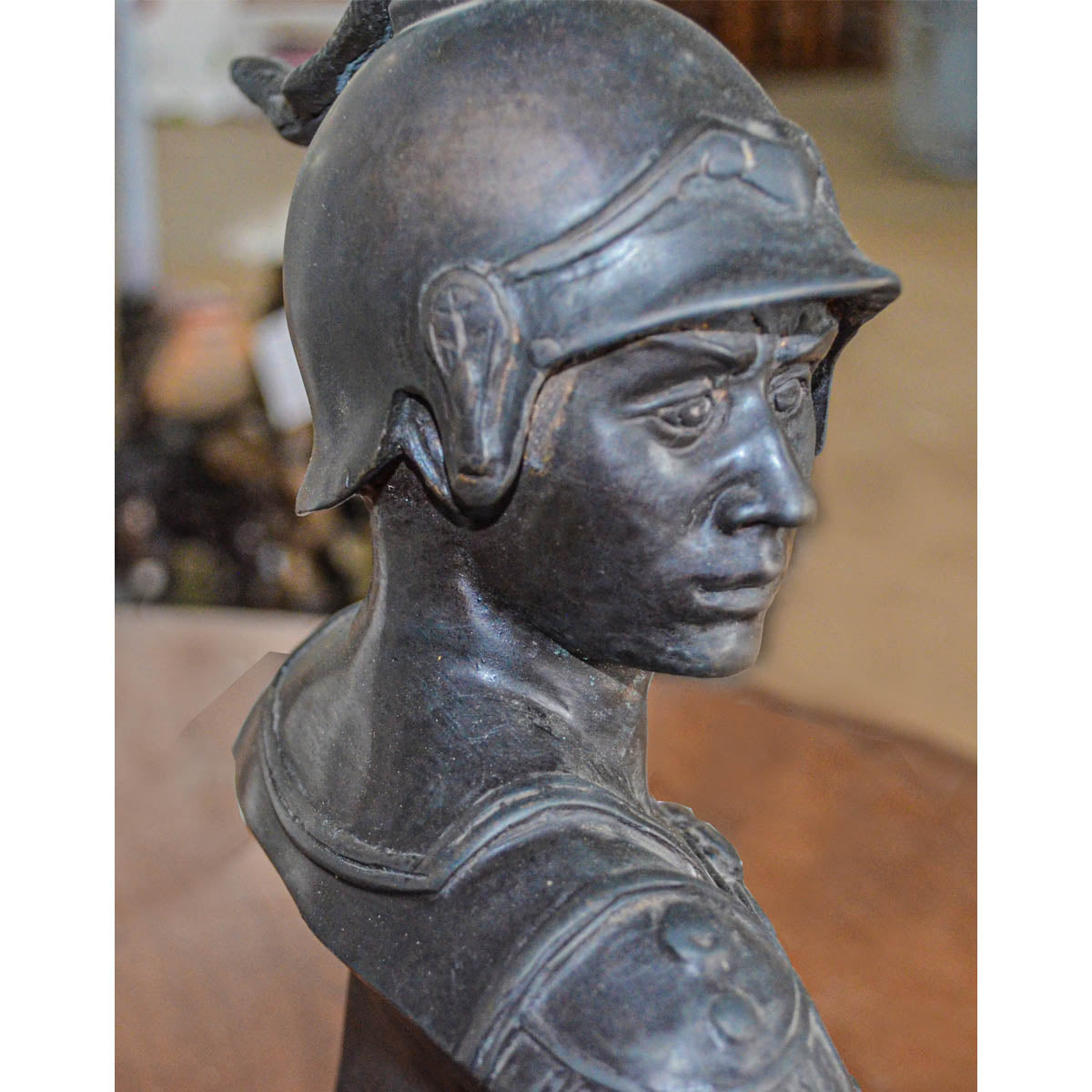 Spartan Bust on Base-3. Asian & Chinese Furniture, Art, Antiques, Vintage Home Décor for sale at FEA Home