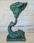 Bronze Fish with Shell-3. Asian & Chinese Furniture, Art, Antiques, Vintage Home Décor for sale at FEA Home