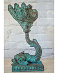 Bronze Fish with Shell-2. Asian & Chinese Furniture, Art, Antiques, Vintage Home Décor for sale at FEA Home