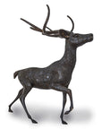 Small Bronze Statue of A Deer in Motion-1. Asian & Chinese Furniture, Art, Antiques, Vintage Home Décor for sale at FEA Home