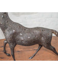 Small Bronze Statue of A Deer in Motion-3. Asian & Chinese Furniture, Art, Antiques, Vintage Home Décor for sale at FEA Home