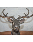 Small Bronze Statue of A Deer in Motion-4. Asian & Chinese Furniture, Art, Antiques, Vintage Home Décor for sale at FEA Home