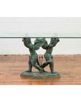 Greco-Roman Style Contemporary Bronze Double Cherub Dining Table Base-2. Asian & Chinese Furniture, Art, Antiques, Vintage Home Décor for sale at FEA Home