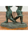 Greco-Roman Style Contemporary Bronze Double Cherub Dining Table Base-10. Asian & Chinese Furniture, Art, Antiques, Vintage Home Décor for sale at FEA Home