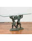 Greco-Roman Style Contemporary Bronze Double Cherub Dining Table Base-6. Asian & Chinese Furniture, Art, Antiques, Vintage Home Décor for sale at FEA Home