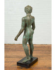 Greco Roman Style Vintage Verde Bronze Statue of a Male Nude with Grapes in Hair-5. Asian & Chinese Furniture, Art, Antiques, Vintage Home Décor for sale at FEA Home