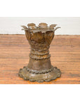 Bronze Flower Pedestal with Acanthus Leaves and Palmettes, Contemporary-9. Asian & Chinese Furniture, Art, Antiques, Vintage Home Décor for sale at FEA Home