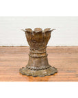 Bronze Flower Pedestal with Acanthus Leaves and Palmettes, Contemporary-5. Asian & Chinese Furniture, Art, Antiques, Vintage Home Décor for sale at FEA Home