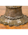 Bronze Flower Pedestal with Acanthus Leaves and Palmettes, Contemporary-12. Asian & Chinese Furniture, Art, Antiques, Vintage Home Décor for sale at FEA Home