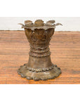 Bronze Flower Pedestal with Acanthus Leaves and Palmettes, Contemporary-6. Asian & Chinese Furniture, Art, Antiques, Vintage Home Décor for sale at FEA Home