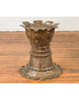 Bronze Flower Pedestal with Acanthus Leaves and Palmettes, Contemporary-7. Asian & Chinese Furniture, Art, Antiques, Vintage Home Décor for sale at FEA Home