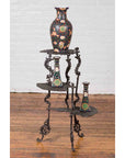Contemporary Bronze Display Stand with Fan Shelves and Rococo Style Scrolls-7. Asian & Chinese Furniture, Art, Antiques, Vintage Home Décor for sale at FEA Home