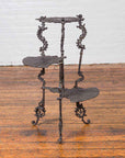 Contemporary Bronze Display Stand with Fan Shelves and Rococo Style Scrolls-2. Asian & Chinese Furniture, Art, Antiques, Vintage Home Décor for sale at FEA Home
