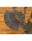 Contemporary Bronze Display Stand with Fan Shelves and Rococo Style Scrolls-11. Asian & Chinese Furniture, Art, Antiques, Vintage Home Décor for sale at FEA Home