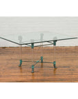 Neoclassical Style Lucite and Verde Bronze Coffee Table Base with Rams Heads-2. Asian & Chinese Furniture, Art, Antiques, Vintage Home Décor for sale at FEA Home