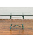 Neoclassical Style Lucite and Verde Bronze Coffee Table Base with Rams Heads-3. Asian & Chinese Furniture, Art, Antiques, Vintage Home Décor for sale at FEA Home