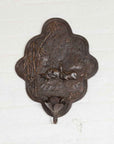 Vintage Bronze Candle Sconce with Rabbits and Bamboo in Dark Patina-3. Asian & Chinese Furniture, Art, Antiques, Vintage Home Décor for sale at FEA Home