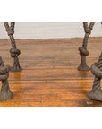 Tall Contemporary Bronze Nautical Rope Table-9. Asian & Chinese Furniture, Art, Antiques, Vintage Home Décor for sale at FEA Home