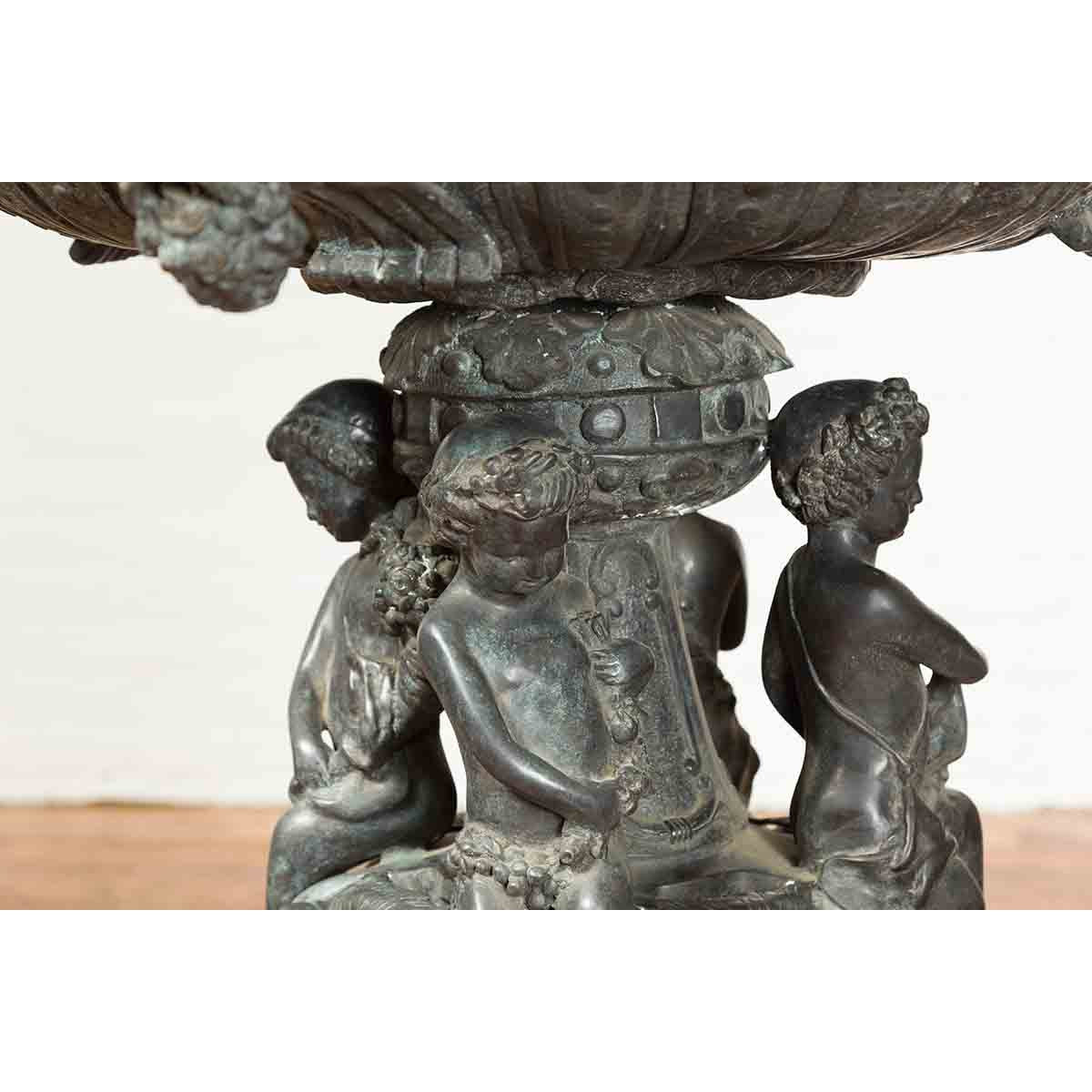 Nymph, Tritons and Putti Bronze Fountain-16. Asian & Chinese Furniture, Art, Antiques, Vintage Home Décor for sale at FEA Home