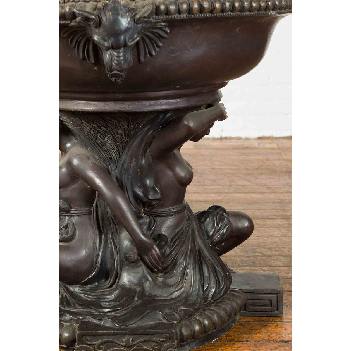 Vintage Bronze Greco-Roman Allegory of the Summer Planter-8. Asian & Chinese Furniture, Art, Antiques, Vintage Home Décor for sale at FEA Home