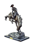 Outlaw Bronze Sculpture on Marble Base after Frederic Remington-4. Asian & Chinese Furniture, Art, Antiques, Vintage Home Décor for sale at FEA Home