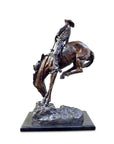 Outlaw Bronze Sculpture on Marble Base after Frederic Remington-3. Asian & Chinese Furniture, Art, Antiques, Vintage Home Décor for sale at FEA Home