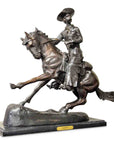 Cowboy Sculpture on Marble Base after Frederic Remington-6. Asian & Chinese Furniture, Art, Antiques, Vintage Home Décor for sale at FEA Home