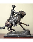 Cowboy Sculpture on Marble Base after Frederic Remington-9. Asian & Chinese Furniture, Art, Antiques, Vintage Home Décor for sale at FEA Home