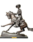 Cowboy Sculpture on Marble Base after Frederic Remington-1. Asian & Chinese Furniture, Art, Antiques, Vintage Home Décor for sale at FEA Home