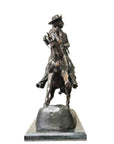 Cowboy Sculpture on Marble Base after Frederic Remington-4. Asian & Chinese Furniture, Art, Antiques, Vintage Home Décor for sale at FEA Home