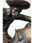 Wooly Chaps Bronze Sculpture on Marble Base after Frederic Remington-6. Asian & Chinese Furniture, Art, Antiques, Vintage Home Décor for sale at FEA Home