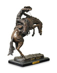 Wooly Chaps Bronze Sculpture on Marble Base after Frederic Remington-8. Asian & Chinese Furniture, Art, Antiques, Vintage Home Décor for sale at FEA Home