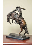 Wooly Chaps Bronze Sculpture on Marble Base after Frederic Remington-4. Asian & Chinese Furniture, Art, Antiques, Vintage Home Décor for sale at FEA Home