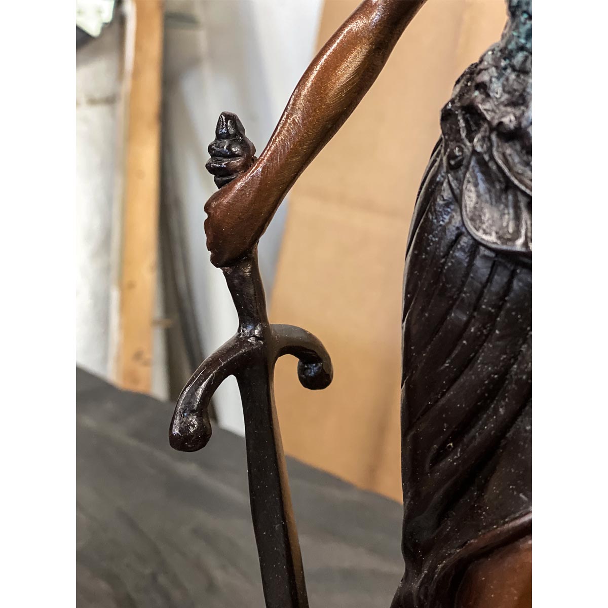 Lady Justice Bronze Sculpture-14. Asian & Chinese Furniture, Art, Antiques, Vintage Home Décor for sale at FEA Home