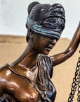 Lady Justice Bronze Sculpture-16. Asian & Chinese Furniture, Art, Antiques, Vintage Home Décor for sale at FEA Home