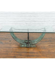 Nautical Egyptian Inspired, Barge Style Verde Bronze Coffee Table Base-13. Asian & Chinese Furniture, Art, Antiques, Vintage Home Décor for sale at FEA Home