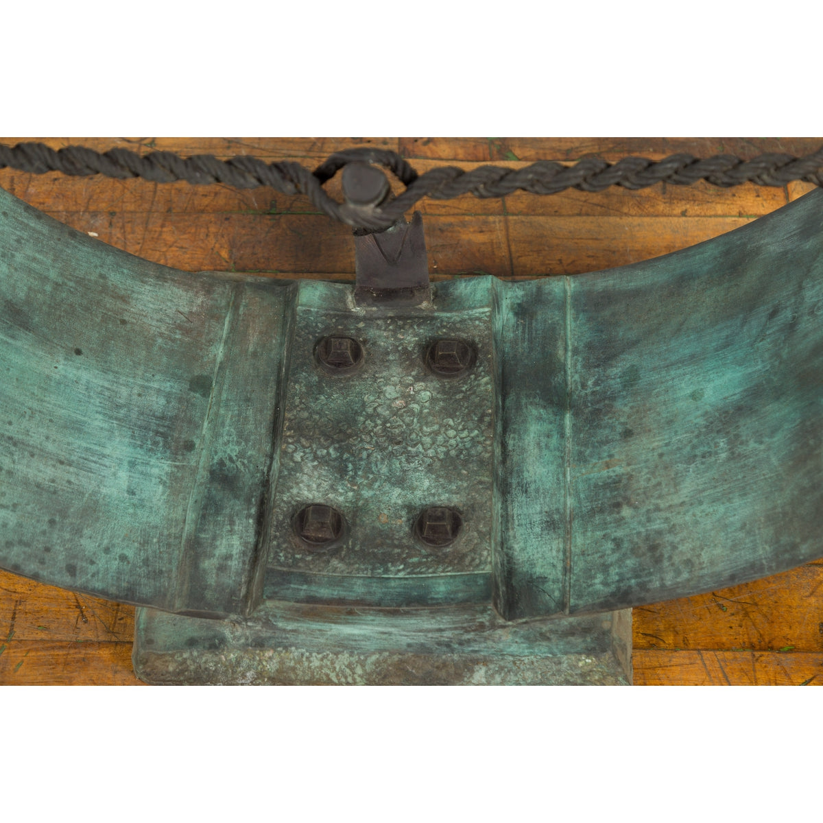 Nautical Egyptian Inspired, Barge Style Verde Bronze Coffee Table Base-17. Asian & Chinese Furniture, Art, Antiques, Vintage Home Décor for sale at FEA Home