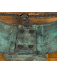 Nautical Egyptian Inspired, Barge Style Verde Bronze Coffee Table Base-17. Asian & Chinese Furniture, Art, Antiques, Vintage Home Décor for sale at FEA Home