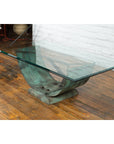 Nautical Egyptian Inspired, Barge Style Verde Bronze Coffee Table Base-4. Asian & Chinese Furniture, Art, Antiques, Vintage Home Décor for sale at FEA Home