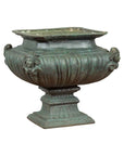 Bronze Tabletop Pedestal in Verdigris Patina-1. Asian & Chinese Furniture, Art, Antiques, Vintage Home Décor for sale at FEA Home